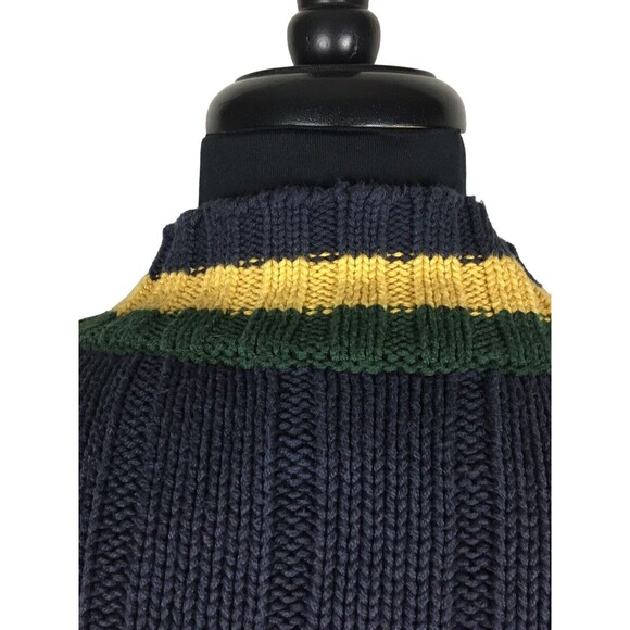 Willis & Geiger Outfitters Mens Striped Cotton V-Neck Pullover Sweater Large - Picture 8 of 13